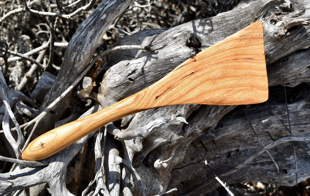 Left Handed Wood Cooking Spatulas